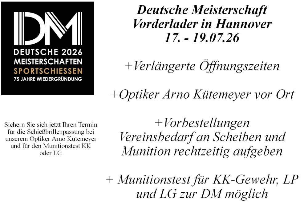 ++ Deutsche Meisterschaft Vorderlader ++