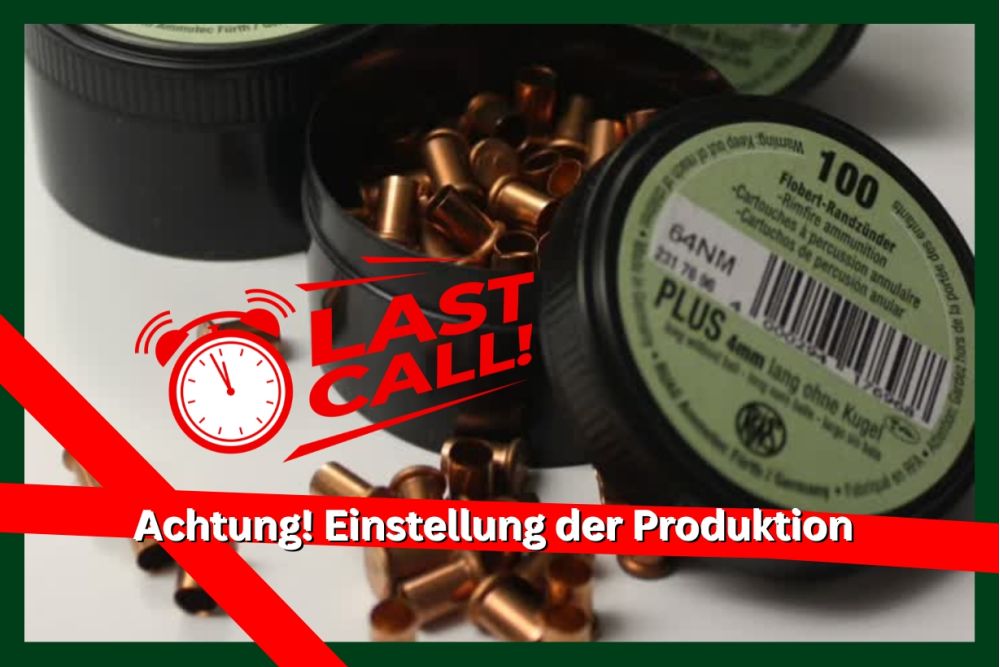 Einstellung der Produktion Zimmerstutzen-Randzünder